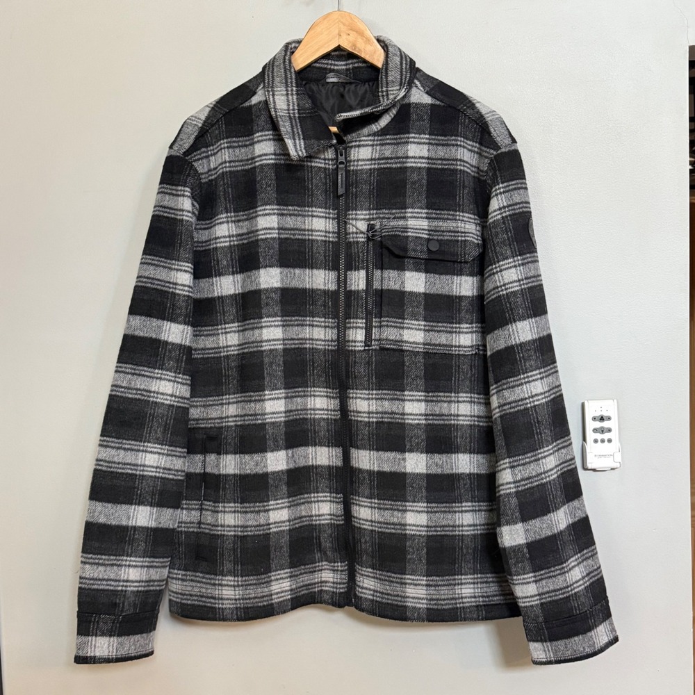 Alpine‎ Design shirt jacket Plaid Lined Jacket Prospect lake Zip Up Wool blend
